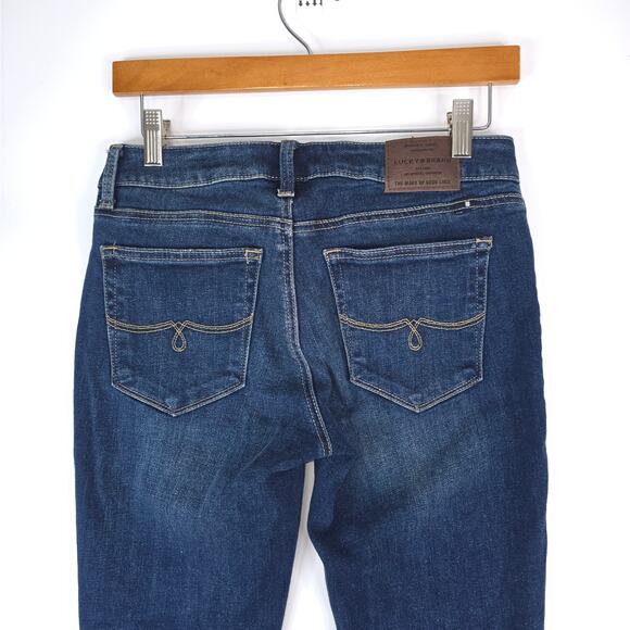 Lucky Brand Jeans Womens 4/27 Blue Ankle Lolita Skinny Dark Wash Denim Stretch - Picture 4 of 12